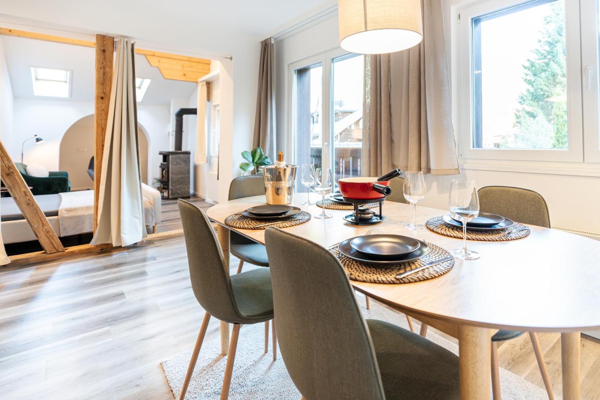 Bellevue & Classy Mountain View Apartment Kandersteg Zewnętrze zdjęcie