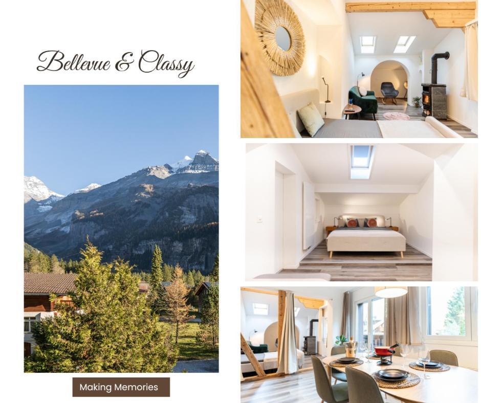 Bellevue & Classy Mountain View Apartment Kandersteg Zewnętrze zdjęcie